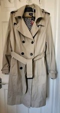 Esmara By Heidi Klum Beige Trench Coat Size 16 New