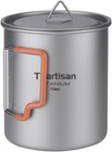 Titanium Cup Camping Pot Portable Ultralight Coffee Mug 750ML Water with