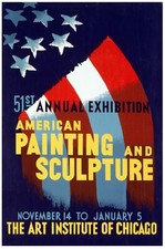 7449.American Painting and sculpture.american flag.POSTER.art wall decor