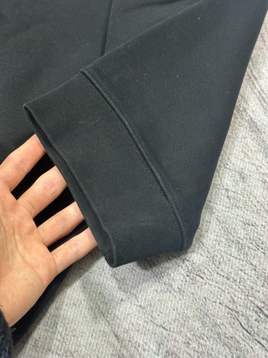 Authentic Balenciaga Sweatshirt Hood Logo Print Black Hoodie Authentic Balenciaga Sweatshirt Hood Logo Print Black Hoodie