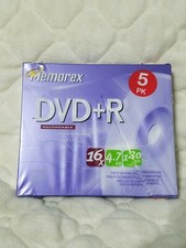 Memorex DVD-R 16X 4.7GB 120min 5PK New