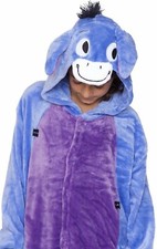 Eeyore From Winnie The Pooh Longsleeve Childrens one Piece Pjs Jumpsuit Costume
