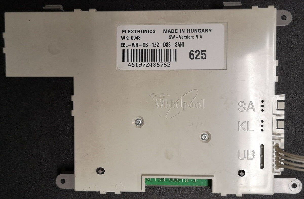 Module D'affichage Commande Whirlpool ADP5777 461972486762 Lave-vaisselle
