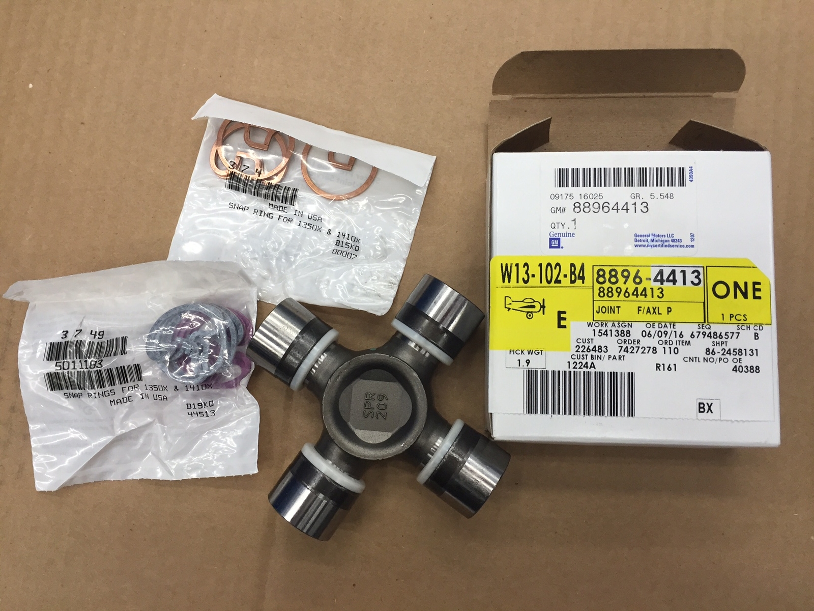 GM OEM Rear Axle-Universal Joint U-Joint 88964413 | eBay