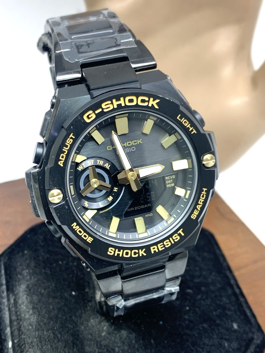 Casio G-Shock Men's Watch GSTB500 Bluetooth Tough Solar Black Dial