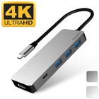 EQUIPD USB C HUB Type-C Adapter 4K HDMI USB 3.0 Charging for Macbook Pro & More