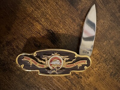 FRANKLIN MINT Knife Made In 199Os MILLER BEER Milwaukee Near MINT