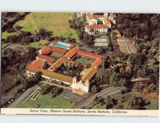 Postcard Aerial View Mission Santa Barbara California USA