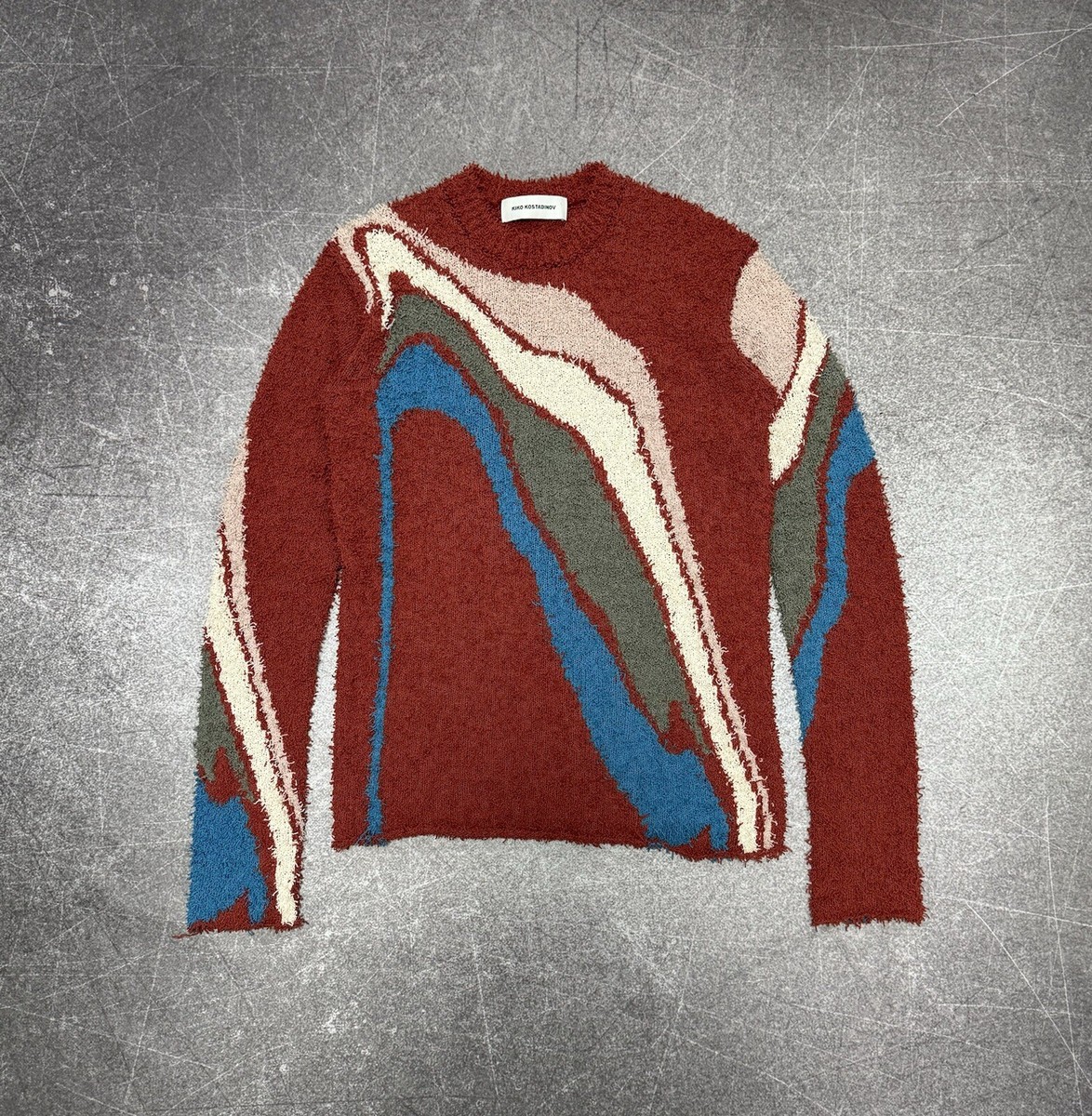 Kiko Kostadinov Red Delva Body Intarsia Knit Sweater AW18 | eBay Kiko Kostadinov Red Delva Body Intarsia Knit Sweater AW18 | eBay
