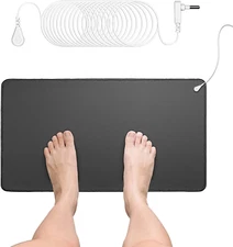 Grounding Mat Kit with 15ft Cord for Sleep, Work, and Pet Use (23.6x13 Inch)