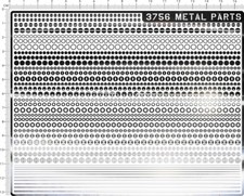 chrome(metal) decals Metal parts(Silver) 3756