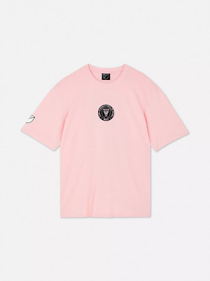 PRIMARK X MLS INTER MIAMI CF MENS UNISEX PINK GRAPHIC