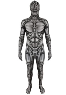 Morphsuits Kids Monster Costume - Android Robot - Large 4' - 4'6'' (120cm - 137cm