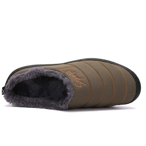 Winter Cotton Slippers Waterproof Plush Lining Warm Men Women Slippers Outdoor- - Picture 47 of 65