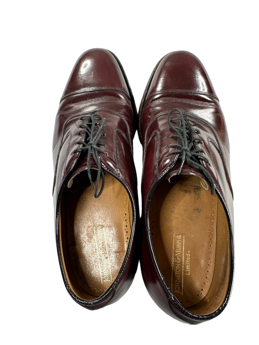 Johnston & Murphy Limited Vintage Mens Size 10.5 D Burgundy