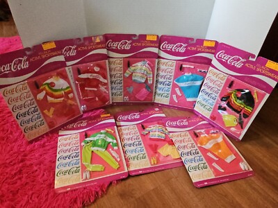 Coca Cola 11 1/2'' Active Sportswear & Complete Set Of 8 Outfits BBI Toys NIP