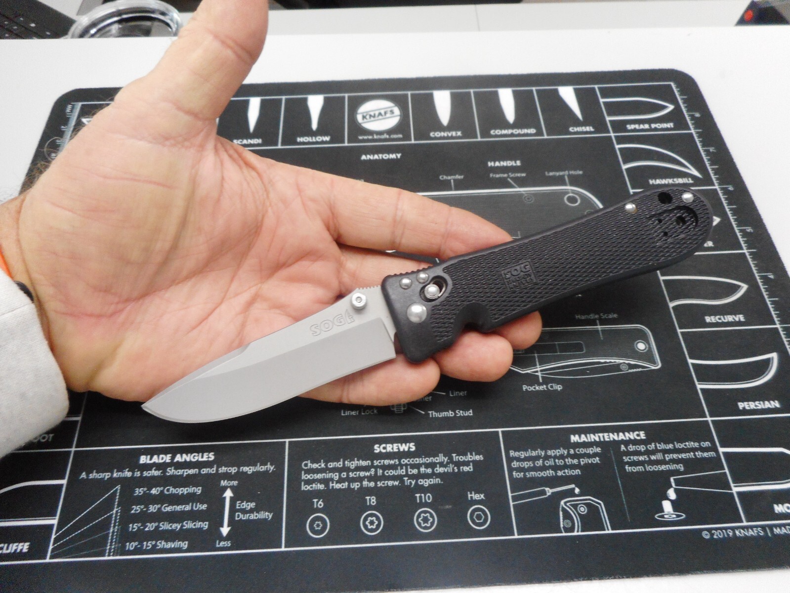 SOG Spec Elite I Pocket Knife Plain Edge Blade Arc Lock Seki Japan eBay