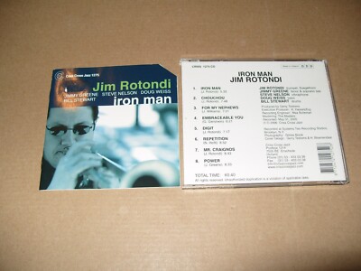 Jim Rotondi - Iron Man (2006) CD EXCELLENT/BOOKLET HAS TOP CORNER CUT AWAY