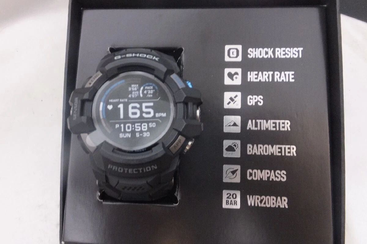 CASIO G SHOCK GSW H1000 1JR Black G SQUAD PRO Men s Watch Round