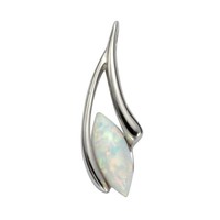 AnhäNger 925 Sterling Silber Damen F AnhäNger 925/- Sterling Silber Imit. Opal