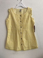 Arizona girls Sleeveless Yellow shirt Size XL 14/16 Ret 30 TW-1259