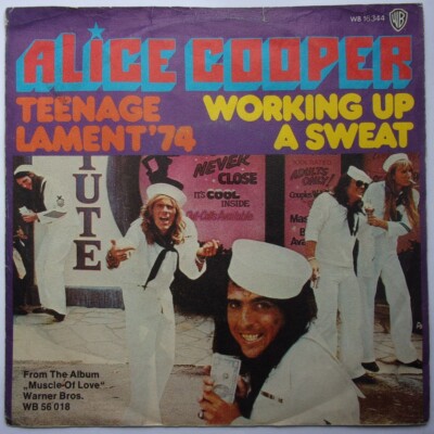 ALICE COOPER ''Teenage Lament '74 / Working up a sweat'' SP 7'' Germany 1973