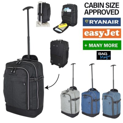 Ryanair Approved 40x20x25cm Wheeled Holdall Cabin Bag 20L Avoid Excess  Fees! UK