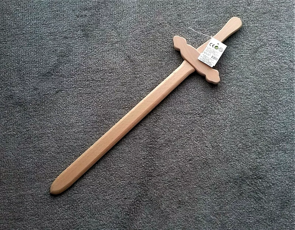 Wooden Sword -HARDWOOD blade 60 cm long. Toy, Stage prop, LARP, Fancy dress