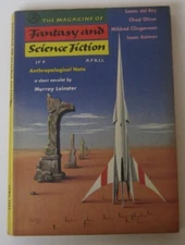FANTASY SCIENCE FICTION April 1957 - Lester Del Rey Murray Leinster