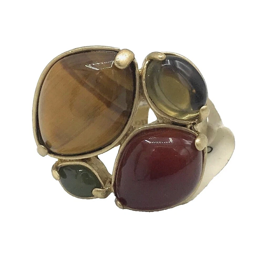 Anillos de resina de ágata de moda