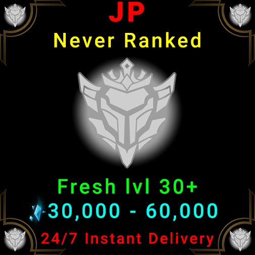 JP LoL Acc League of Legends Account Japan Unranked Instant Delivery Fresh  lvl30