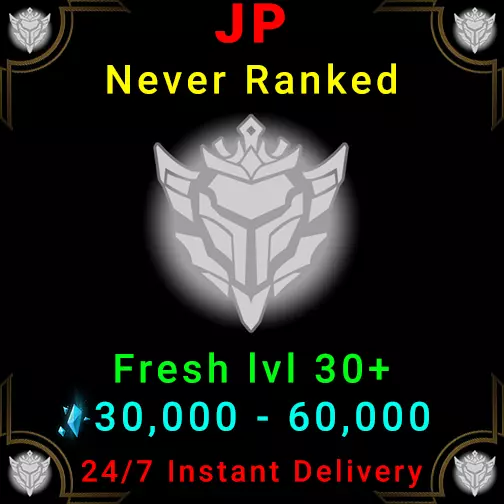 JP LoL Acc League of Legends Account Japan Unranked Instant Delivery Fresh  lvl30