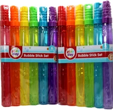 2 PK Play Day Jumbo Bubble Sticks/Wands 12.5” Long, 2 Bubble Sizes In Wand.