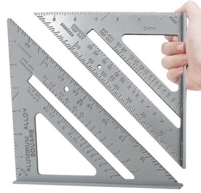 7 Zoll Aluminiumlegierung Dachsparren Quadrat Dreieck Winkelführung Marksman 55018C