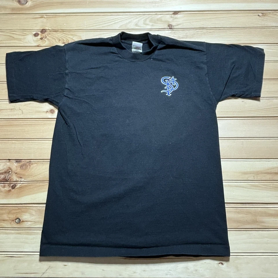 Camisa De Colección Años 90 St Paul Saints Northern Minor League Béisbol Negra 1995 - L Foto 2 de 4