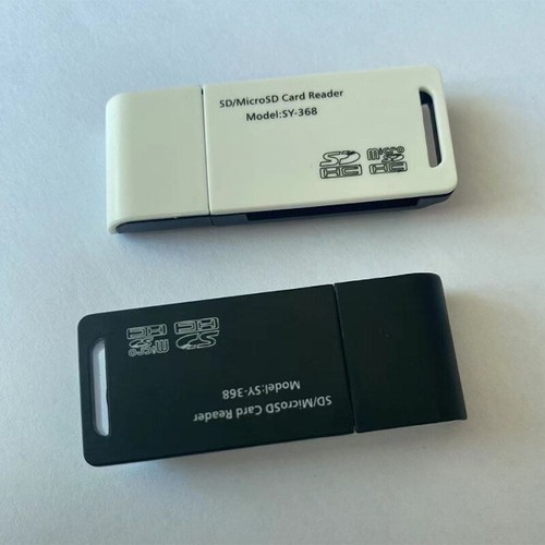 USB 2 In 1 High Speed Card Reader For SD Micro SD TF Memory Card Adapter - Photo 2/8