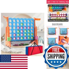 Tigasy Giant 4 Row Game Carrying Bag And Mesh Fabric .giant 4-to-Score Game Set