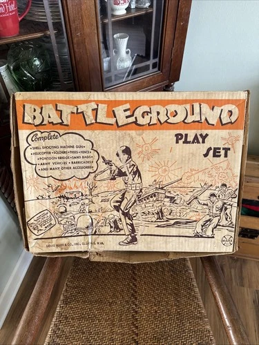 Vintage MARX BATTLEGROUND PLAYSET #4754 1963 Box Only