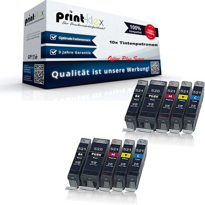 10x kompatible CANON Pixma IP3600 IP4600 X IP4700 MP540 Sparpack