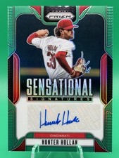 2025 Panini Prizm - Hunter Hollan Auto Sensational Signatures Green Prizm SS-HH