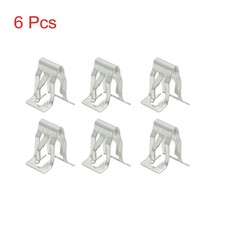 Car Dashboard Retainer Console Instrument Panel Metal Clips 15 x 16.6mm 6pcs