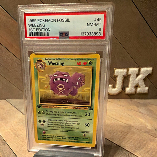 Weezing (1st Edition) graded PSA 8 for sale on eBay