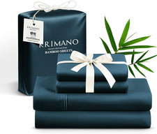 Queen Size Sheet Set, Viscose Bamboo Sheets for Bed Set 4Pcs, 100 Viscose Deriv