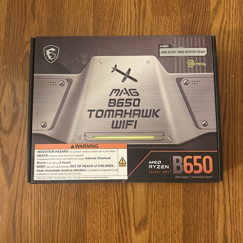 MSI MAG B650 TOMAHAWK WiFi AM5 ATX AMD Motherboard