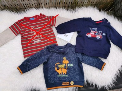 *neuwertig* 2er Set Pullover Sweatshirt 68 Dino Feuerwehr