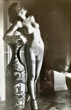 Vintage French Risque Nude RPPC Photo Postcard COPY
