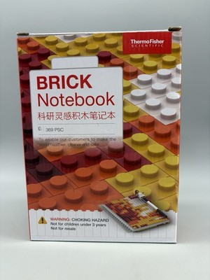 Thermo Fisher Scientific   Red Brick Notebook, Not LEGO, Science, 369 Pieces NEW