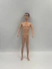 Vintage Mattel 60s Ken Painted Molded Brown Brunette Hair Nude Doll Only READ