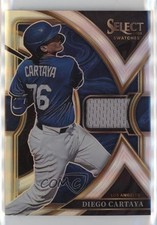 2023 Panini Select Swatches Silver Prizm 45/199 Diego Cartaya #SS-DC 03j5