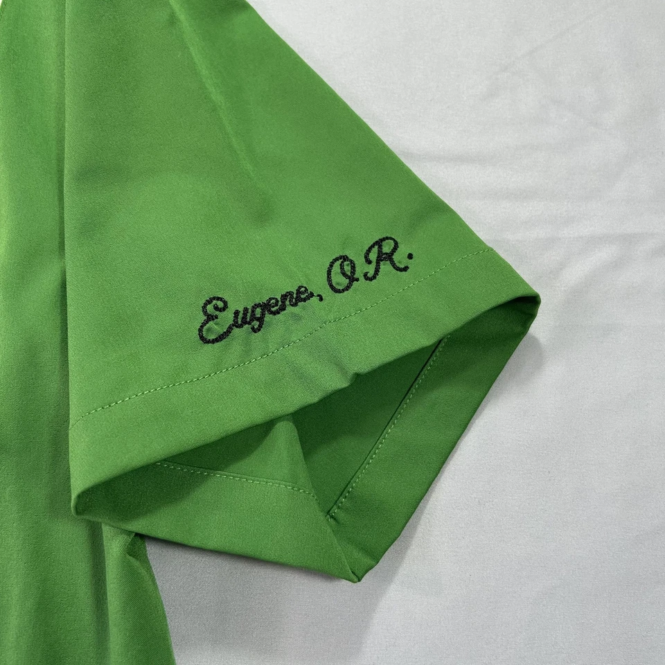 Camisa Oregon Ducks Para Hombres Grande Verde Blanca NCAA Fútbol Bowling Eugene Coliseo Foto 4 de 4